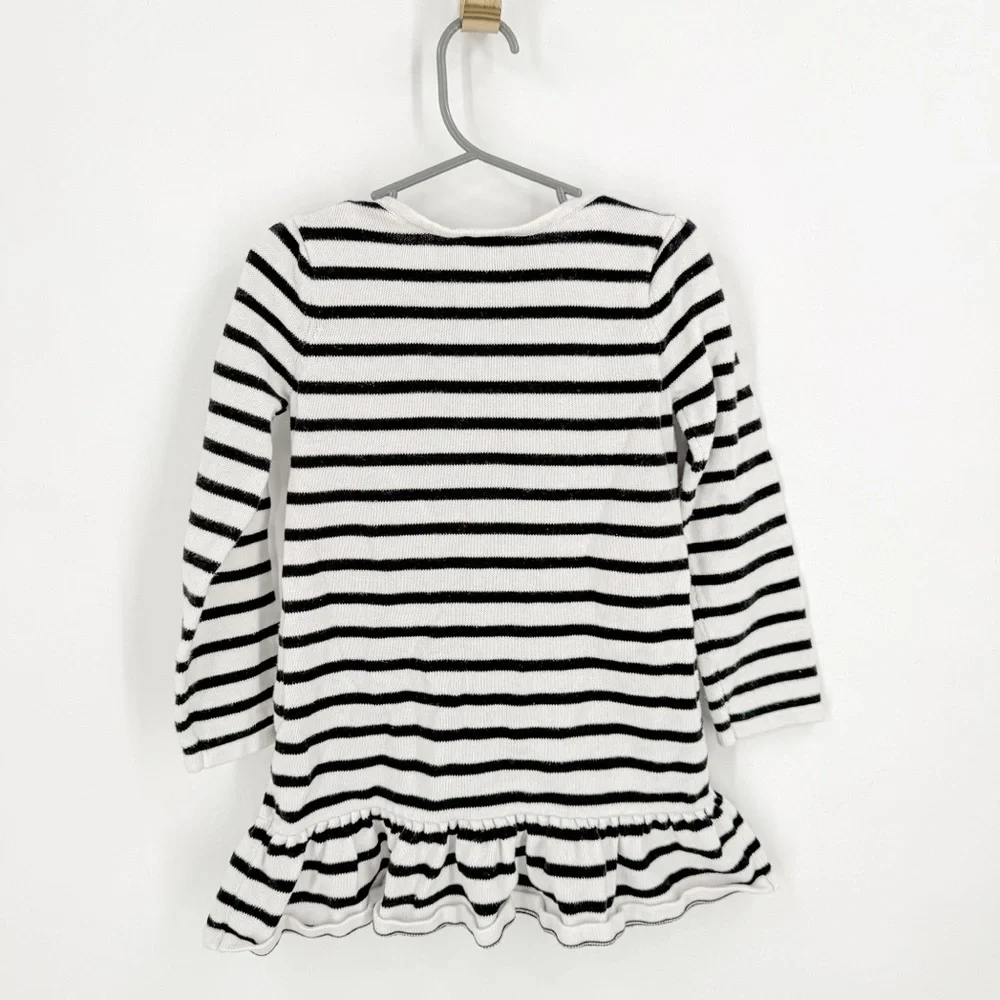 Gymboree Black and White Ruffled Peplum Dress